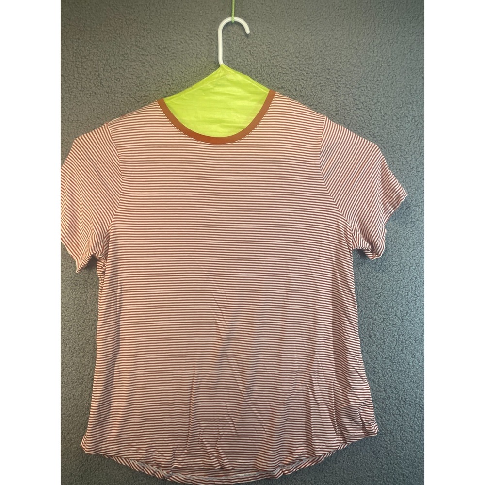 OLD NAVY white red  striped pullover jersey blouse T shirt  top sz XL‎